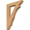 Ekena Millwork Balboa Slat Smooth Bracket, Western Red Cedar, 5 1/2"W x 36"D x 48"H BKT06X36X48BOA06SWR - alternate 1